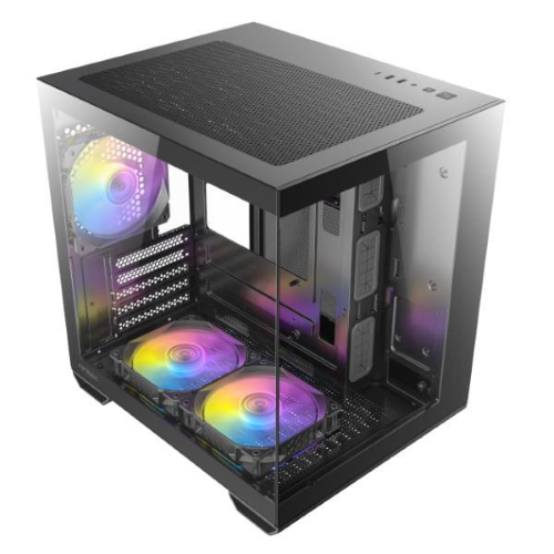 Antec 0-761345-10217-9, Mini Tower, PC, Nero, ITX, micro ATX, 1x 120 mm, 2x 120 mm